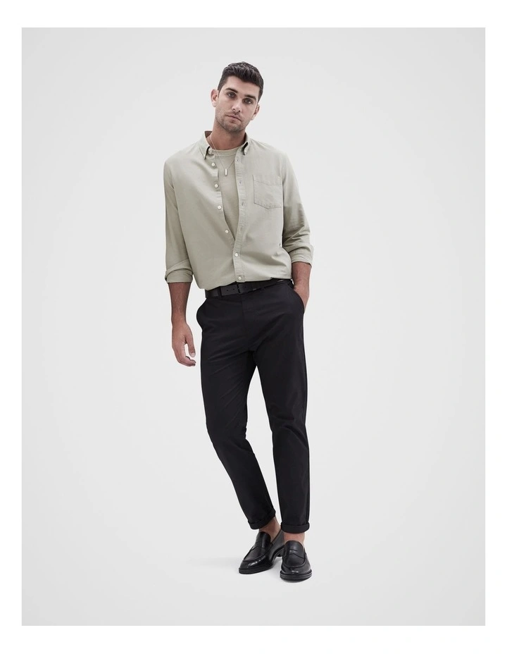Oxford Regular Fit Shirt in Fatigue Green