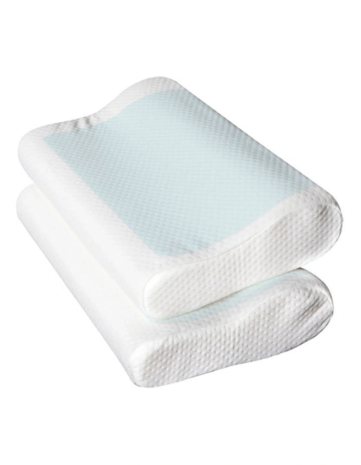 Set of 2 Cool Gell Memory Foam Pillows
