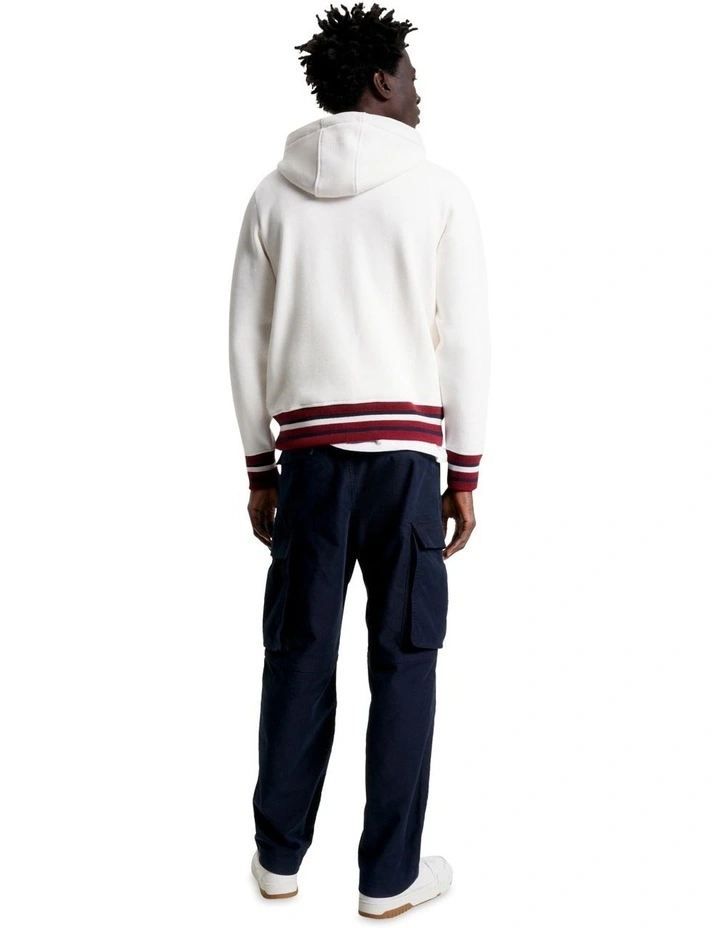 Bold Global Stripe Hoody in Ancient White
