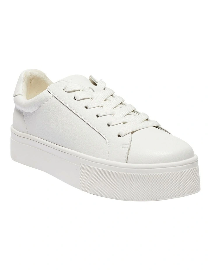 Frenzy Sneakers in White Leather