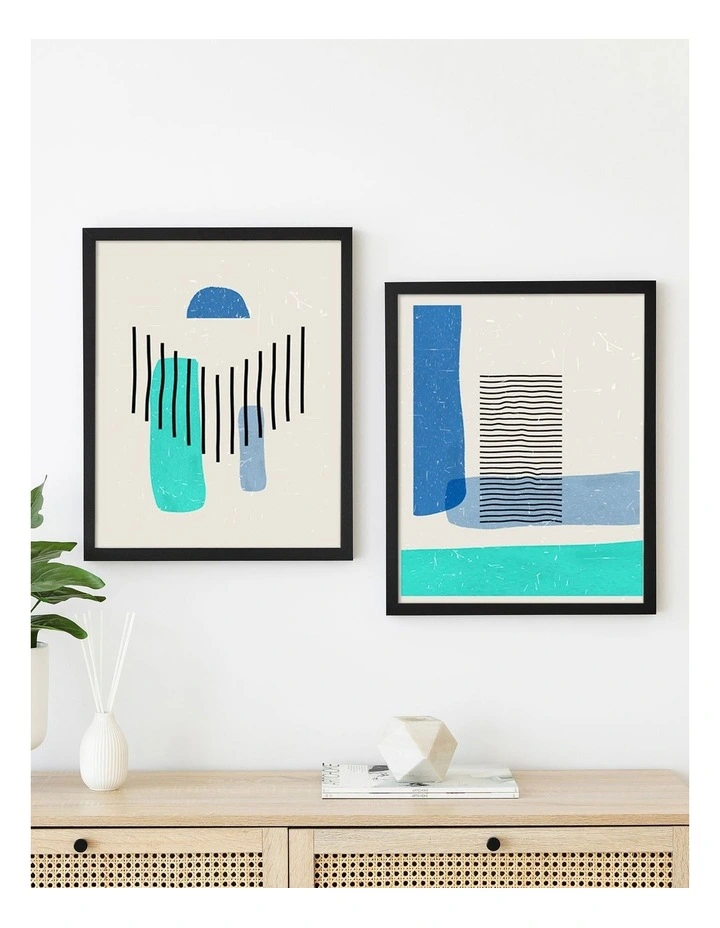 Poster Photo Frames 40x50cm Set of 2 in Black