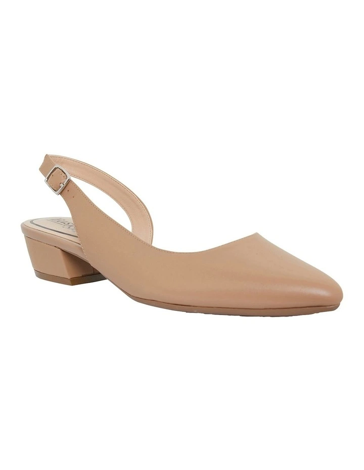 Ramsey Heeled Shoes in Camel Leather