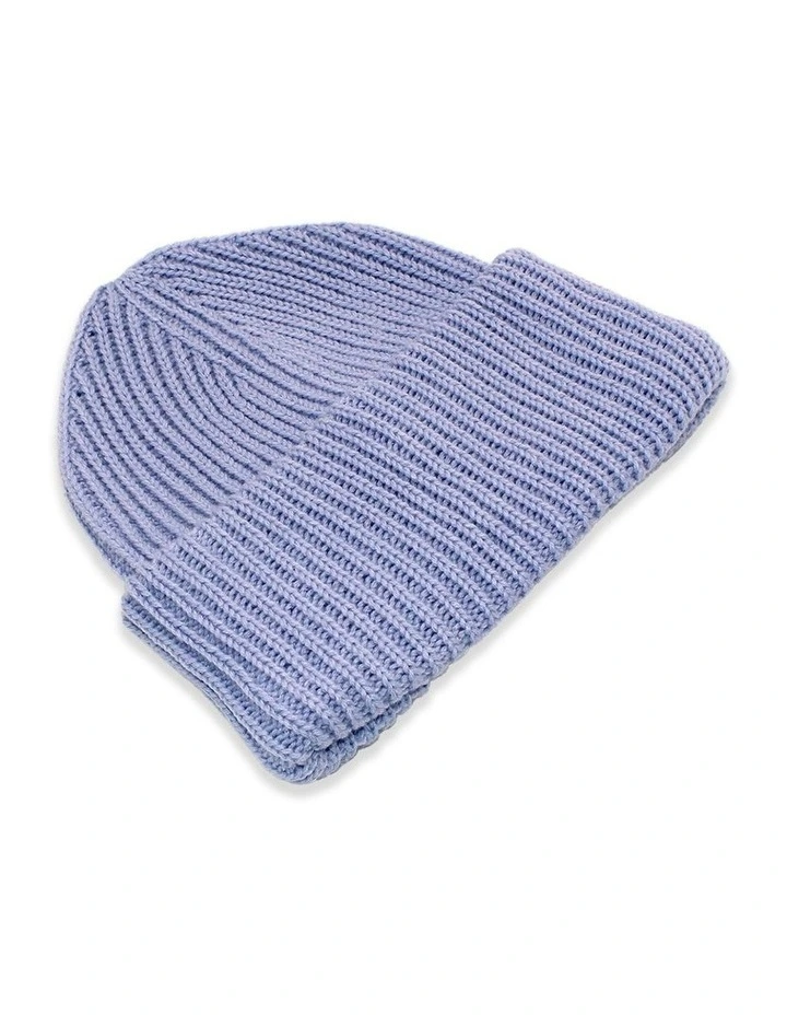 Celisa Recycled Polyester Beanie in Sky Blue