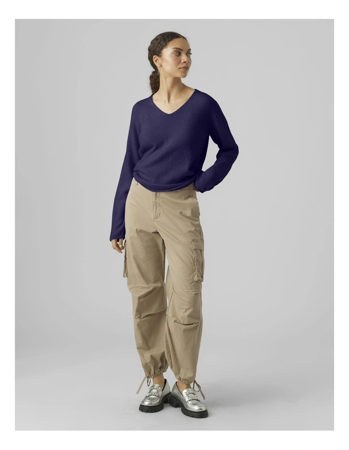 Rain V-Neck Knit in Astral Aura