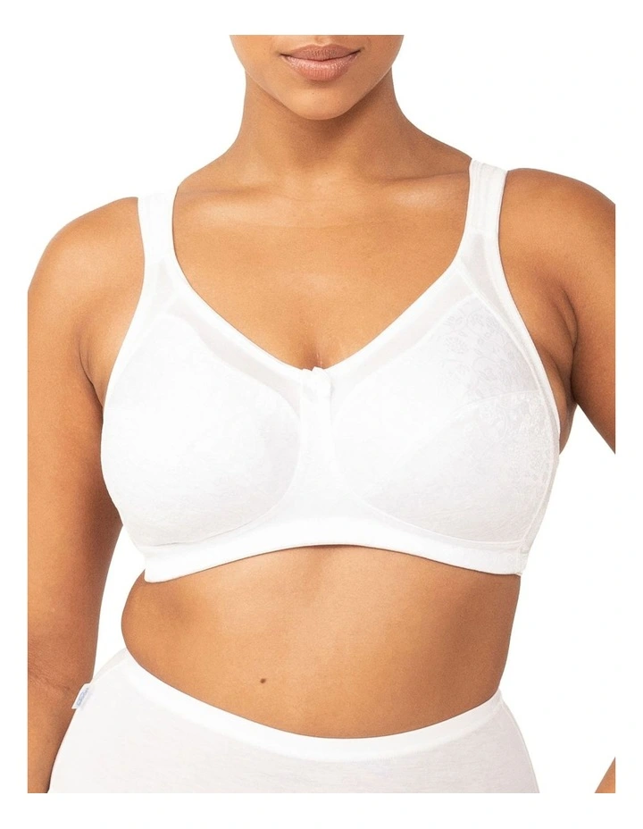 Endless Comfort Soft Cup Bra in White