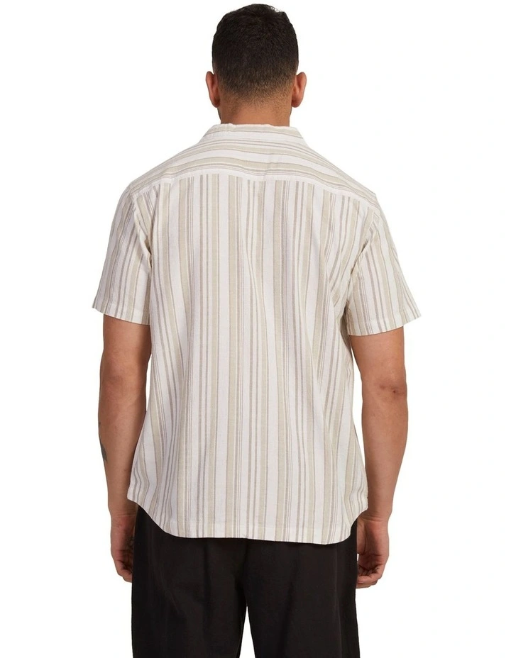Beat Stripe Shirt in Natural