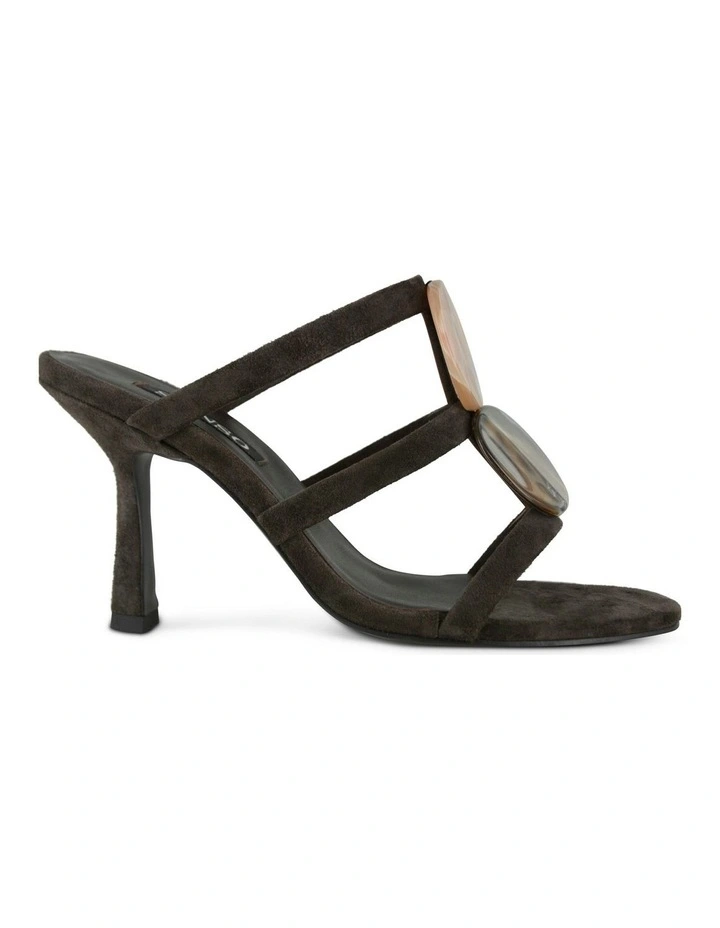 Kaye II Heeled Mules in Brown