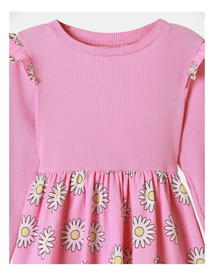 Daisy High Waist Dress in Rose
