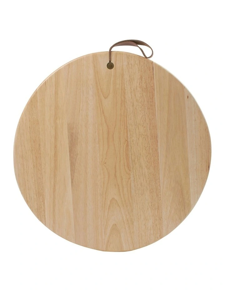 Albany Serving Board with Leather Handle 40cm in Natural