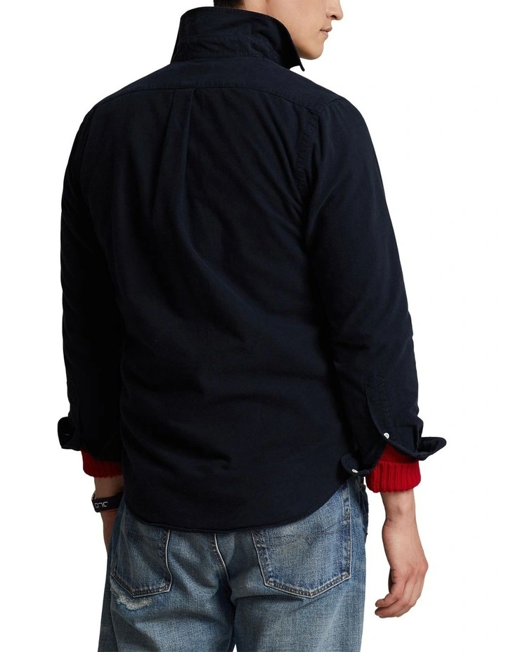 Classic Fit Polo Bear Oxford Shirt in Black