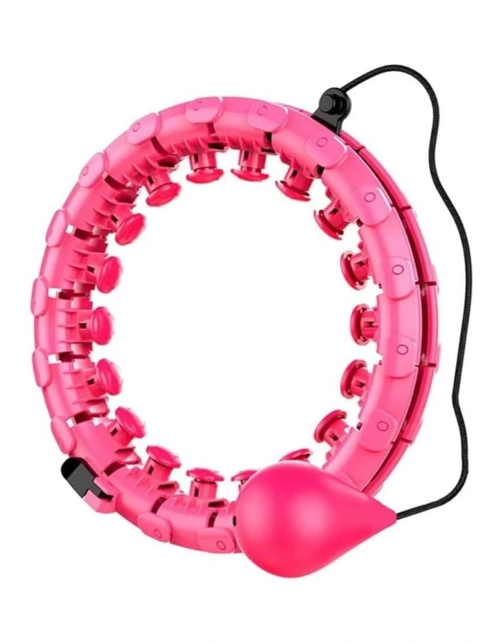 Weighted 26 Knots Detachable Fitness Hula Hoop in Pink