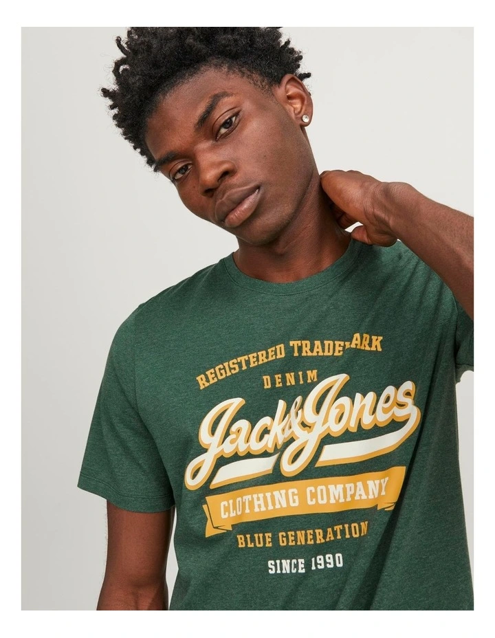 Logo Organic Cotton T-shirt in Green