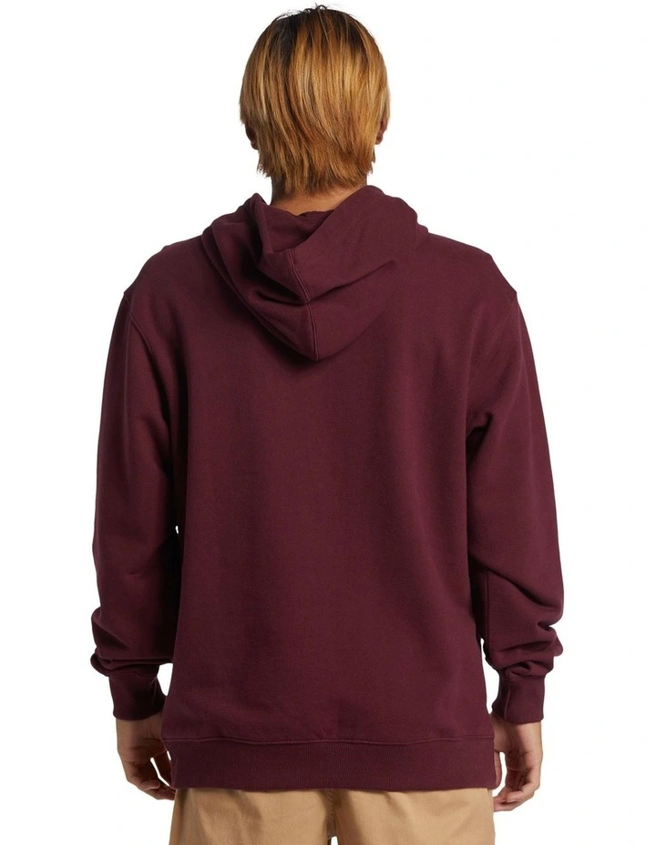 Heavy Weight Pullover Hoodie in Wine