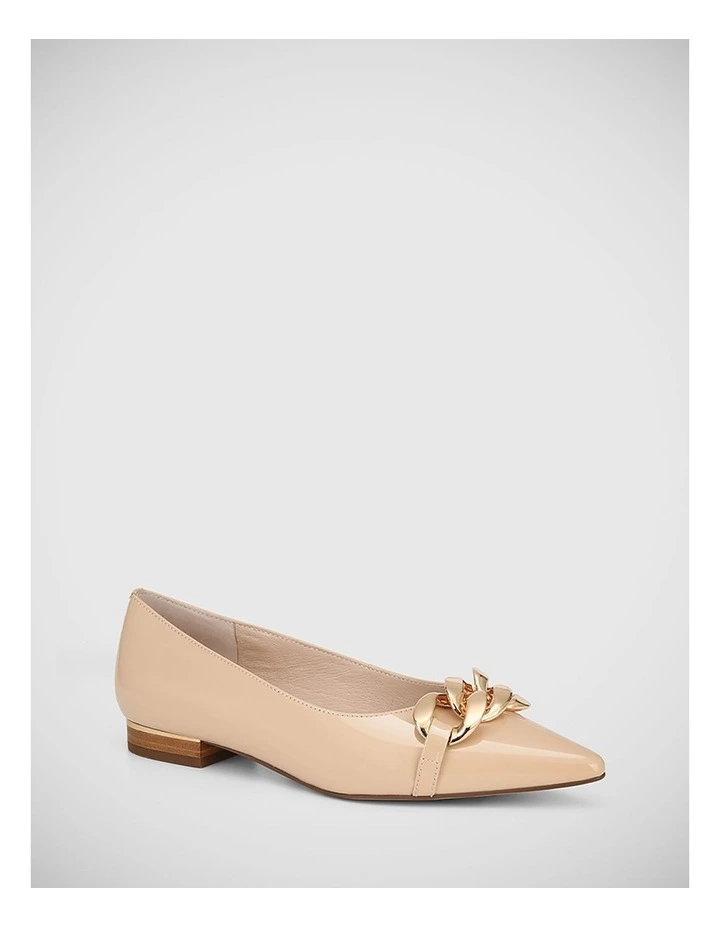 Misha Patent Flat in New Flesh