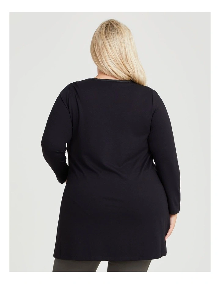 Bamboo Ponte Set The Tone Tunic in Black