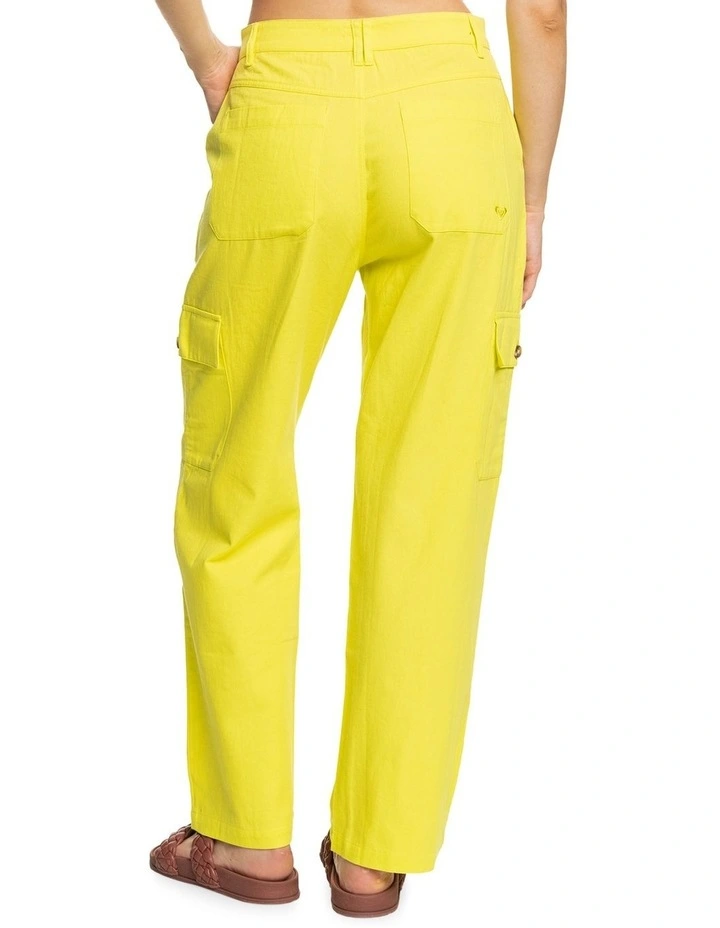 Surf Kind Kate Cargo Trousers in Yellow