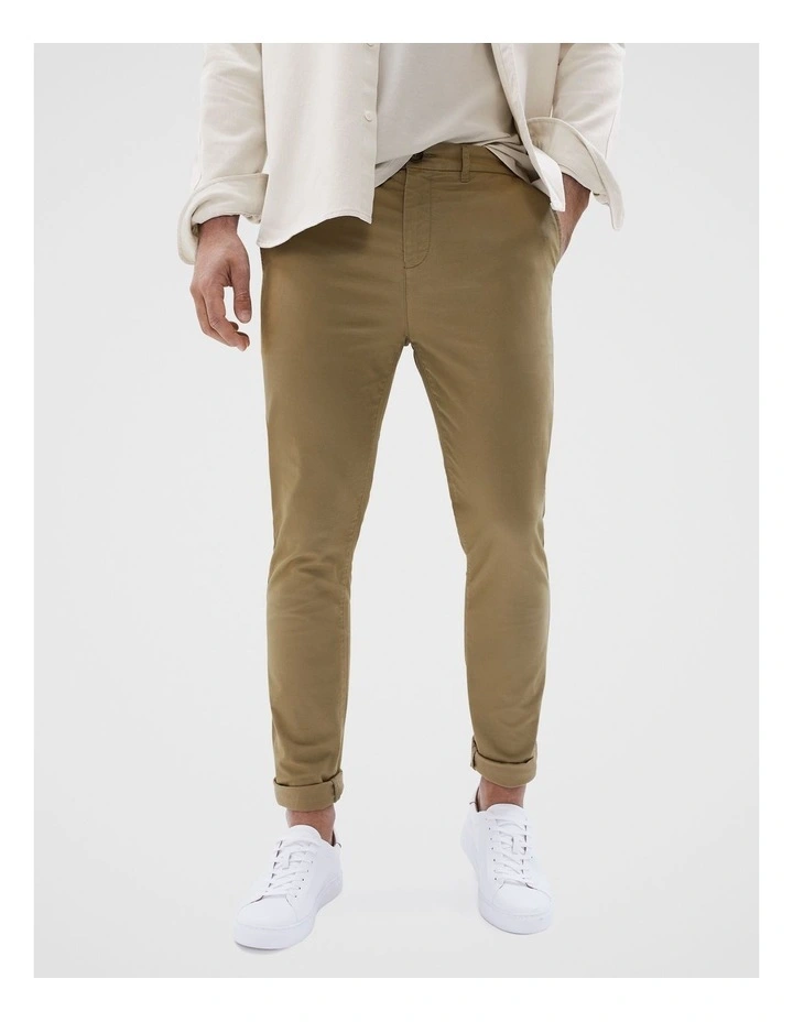 Slim Chino Pant in Brown