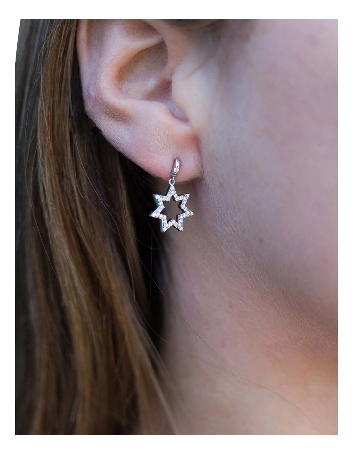 Silver Star Earrings