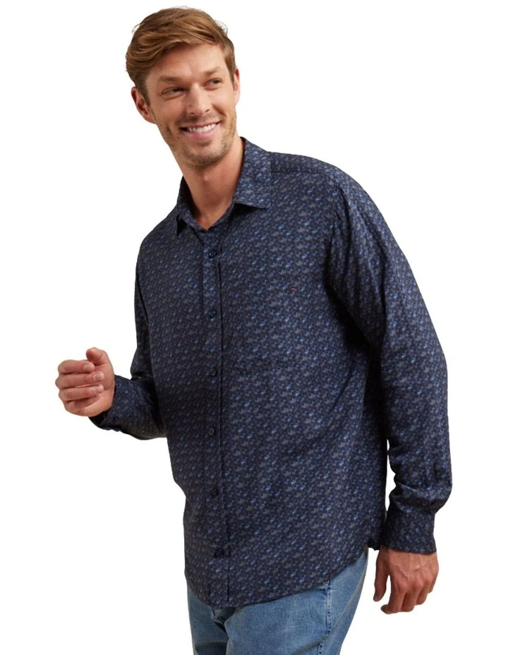 Bimini Bamboo Long Sleeve Shirt in Blue