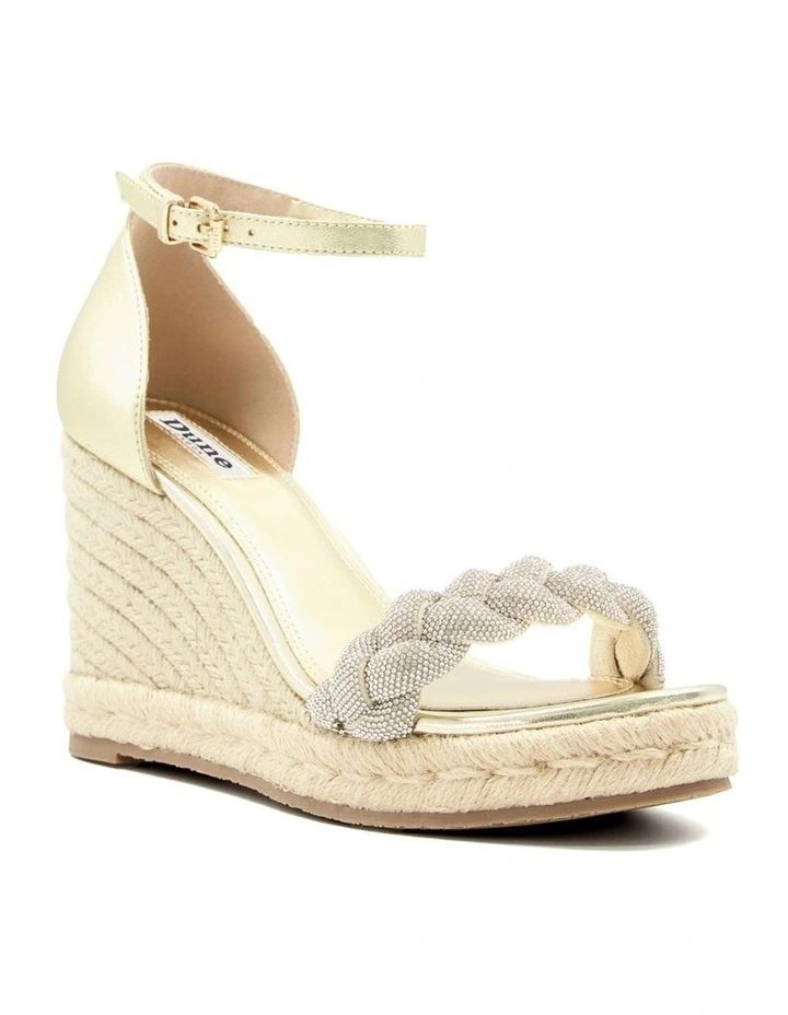 Kingdom Wedge Sandal in Gold
