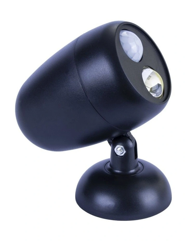 Motion Activated Spotlight Black