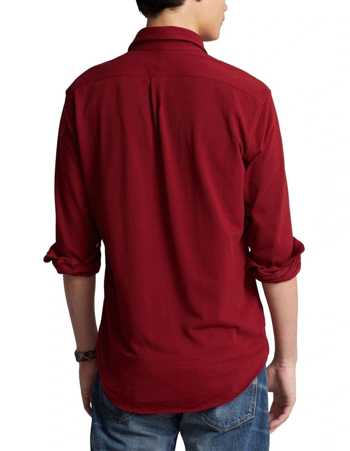 Featherweight Mesh Shirt in Red