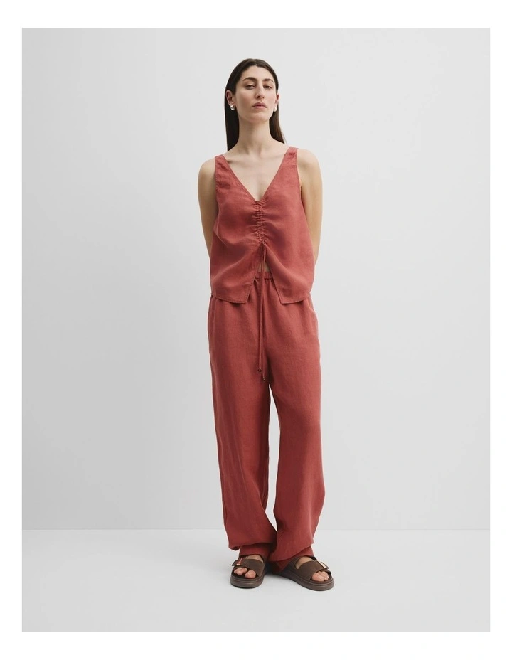 Ruched Cami in Russet