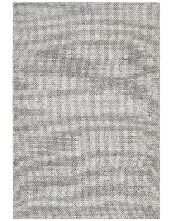 Studio Oskar Felted Wool Striped Rug in Grey