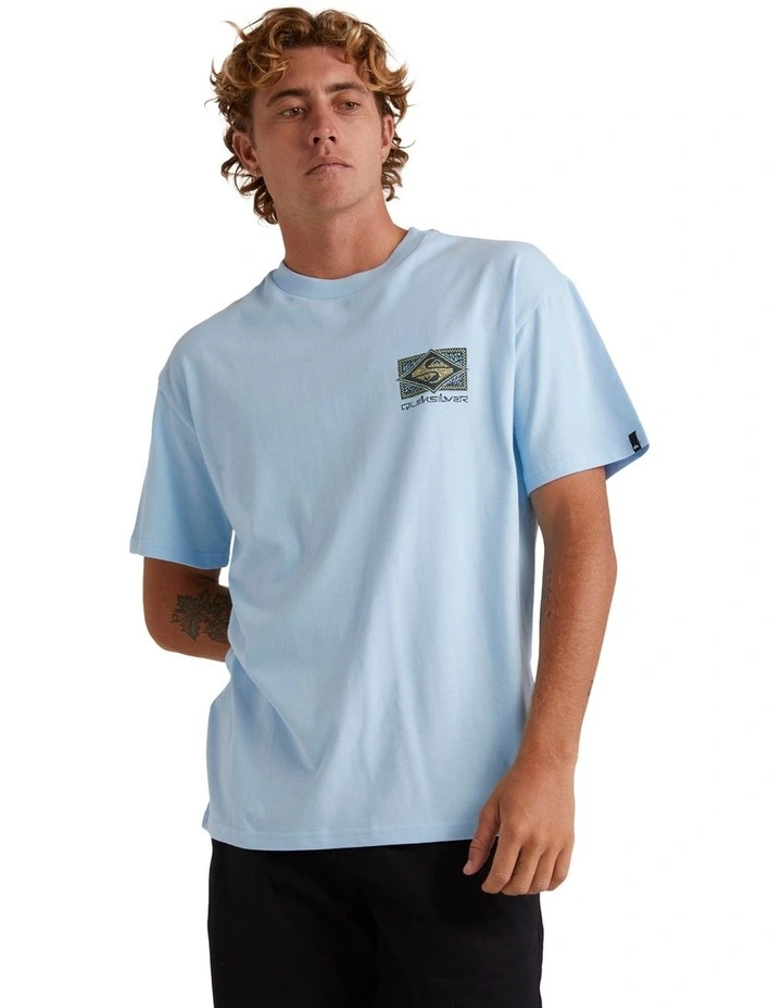 Back Flash Oversized T-shirt in Clear Sky