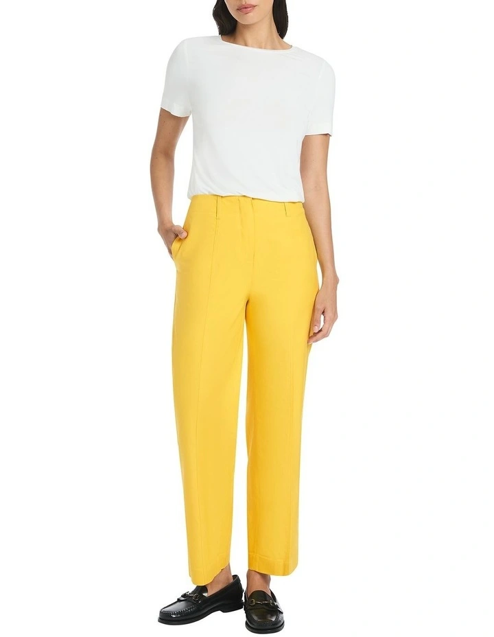 Tysnes Wide Leg Pant in Yellow