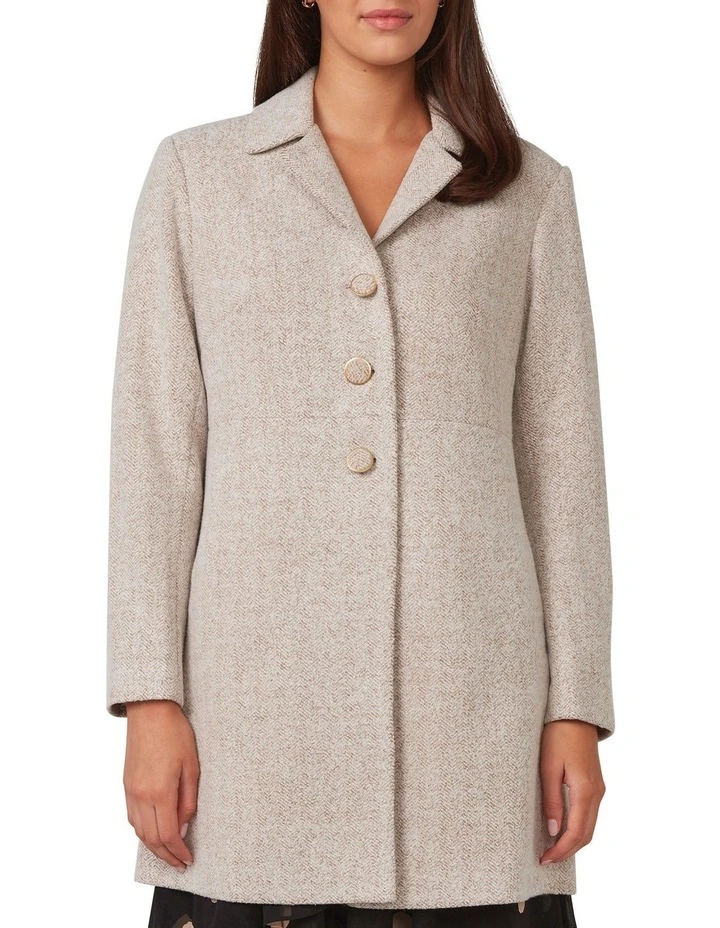 Floater Coat in Beige