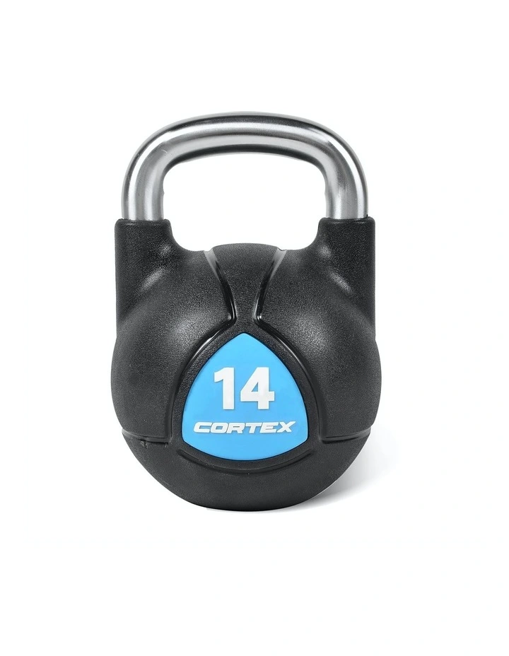 Commercial Steel Kettlebell V2 14kg in Black