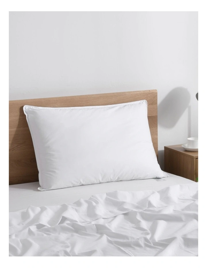 Australian Wool Rich Pillow High Profile 48 x73cm in White