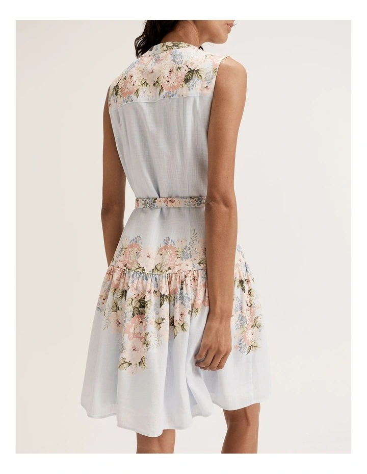 Island Floral Mini Dress in Navy