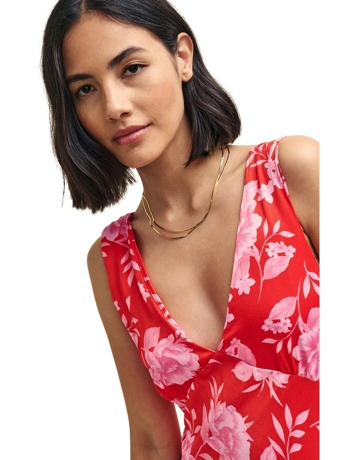 Helena Midi Dress in Opal Floral