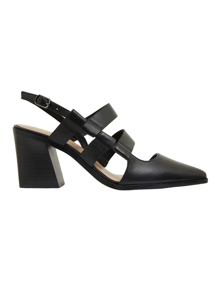 Gloria Black Glove Heeled Shoes