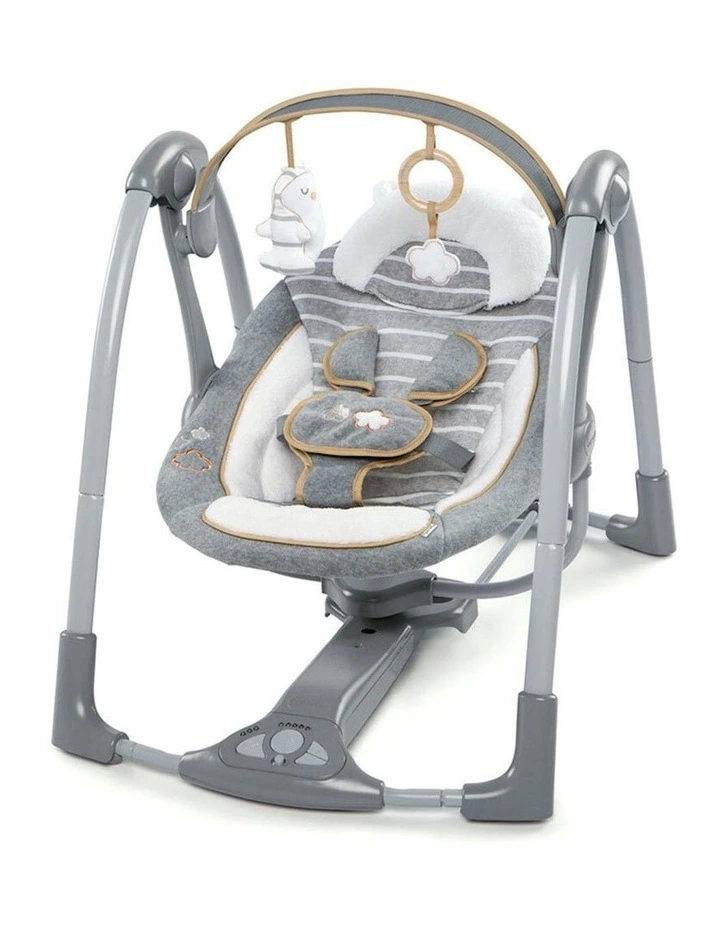 Boutique Collection Swing 'n Go Portable Swing in Grey