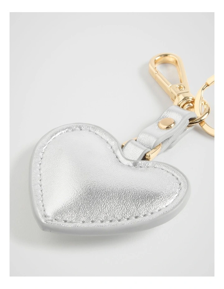 Heart Keyring in Silver