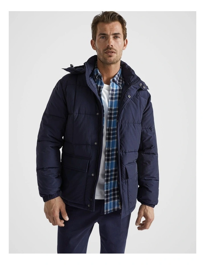 Heritage Puffer Jacket in Midnight Blue