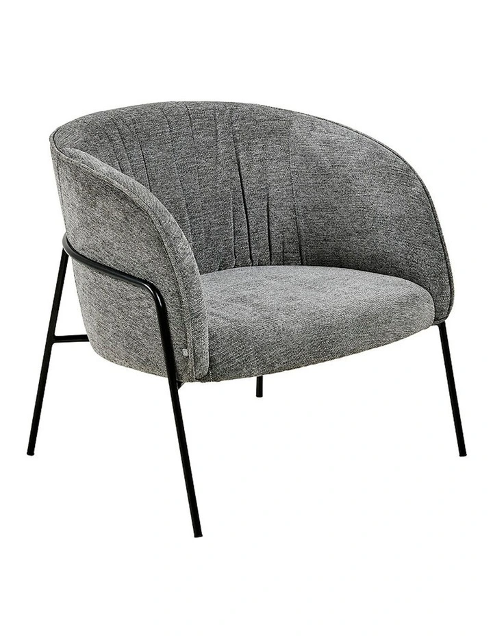 Milani Lounge Chair in Anthracite