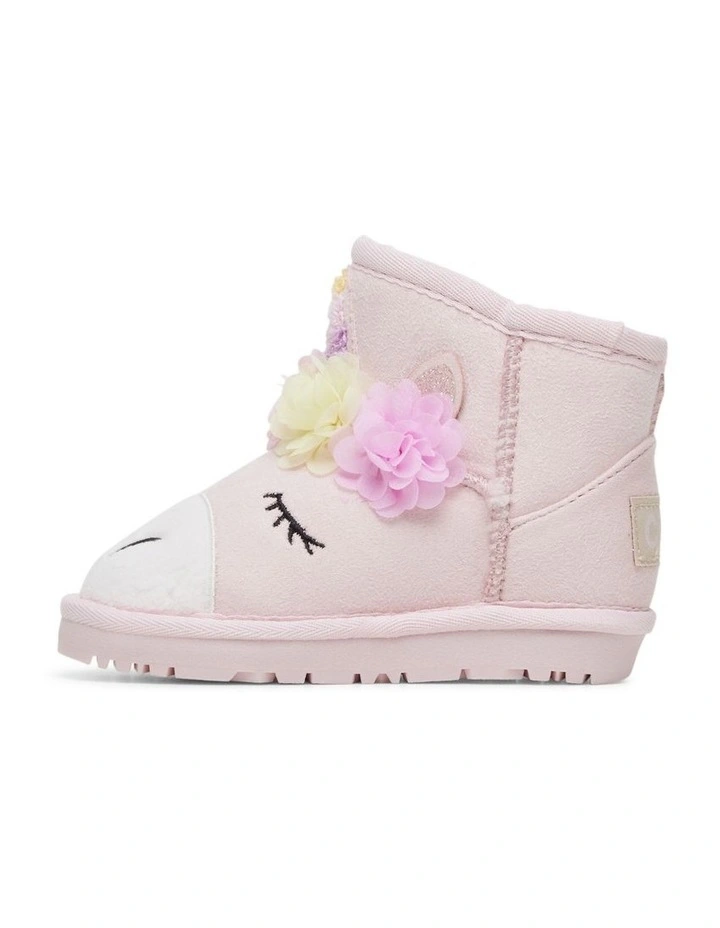 Chilly Unicorn Slipper Boot in Blush