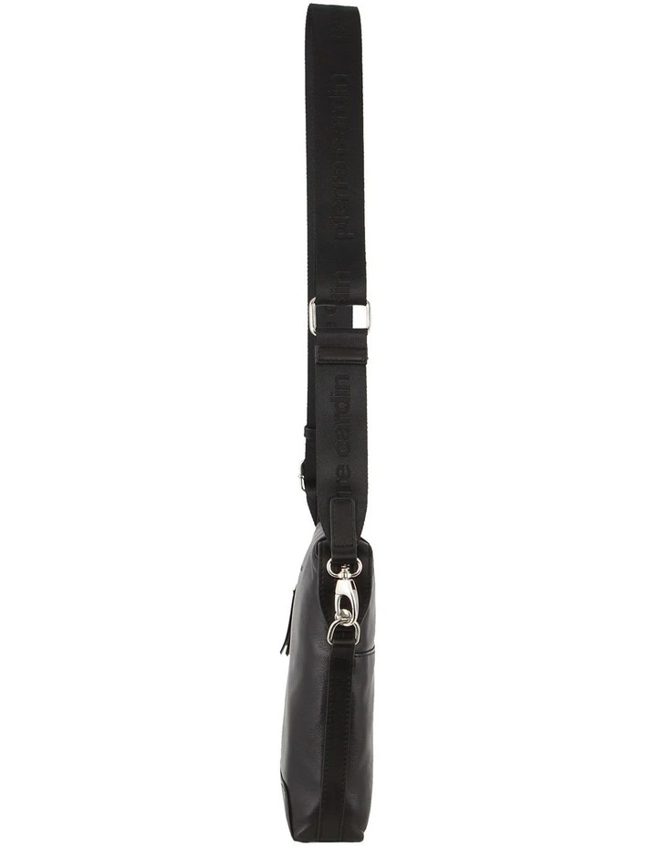 Leather Crossbody Bag in Black