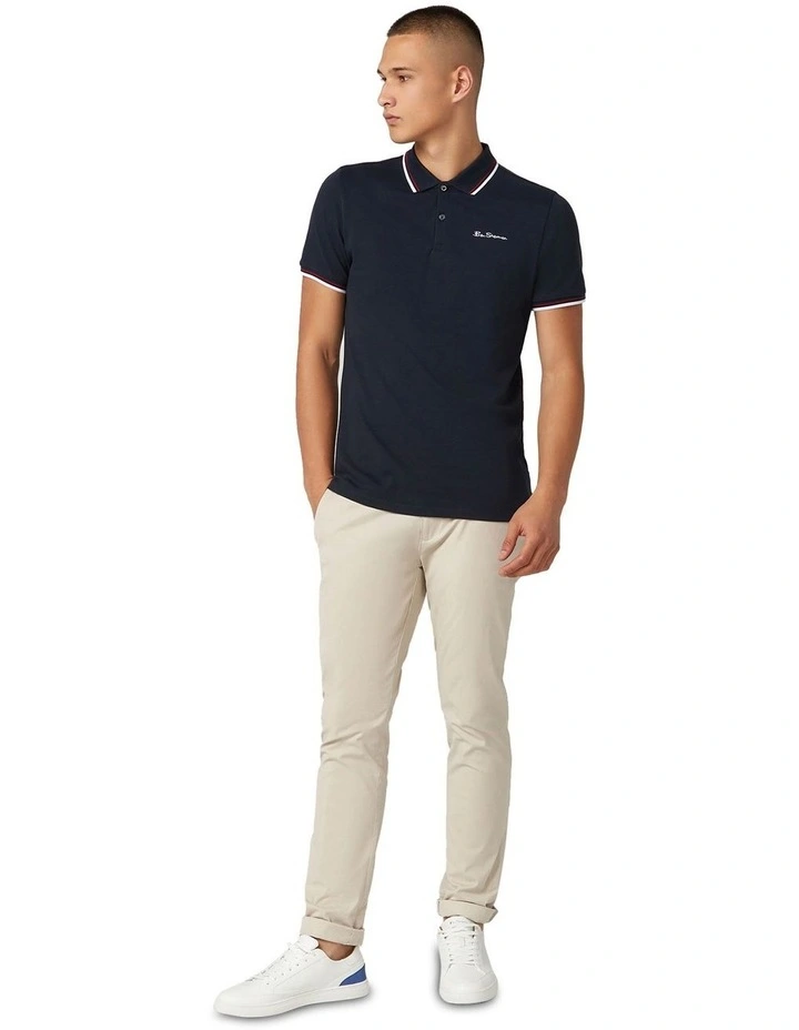 Signature Romford Polo T-shirt in Navy