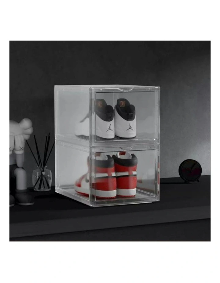 3 Tier Portable Shoe Organiser in Tranaparent
