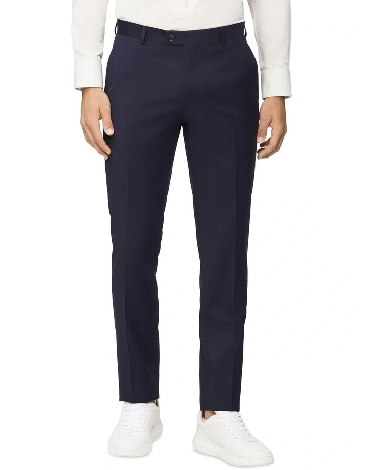 Slim Twill Suit Pant in Navy