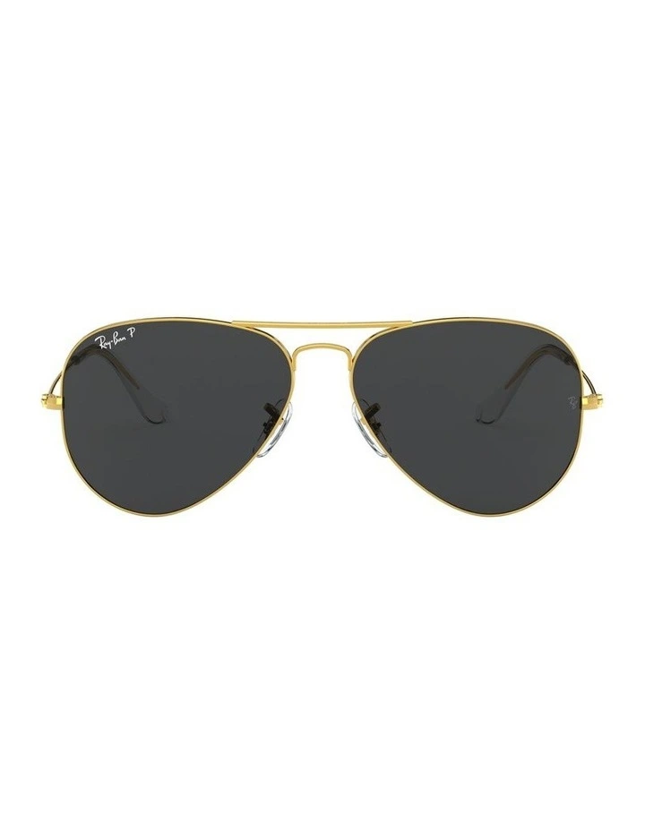 Aviator Gold RB3025 Polarised Sunglasses