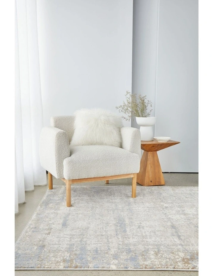 Bronte Nola Powder Rug in Cream