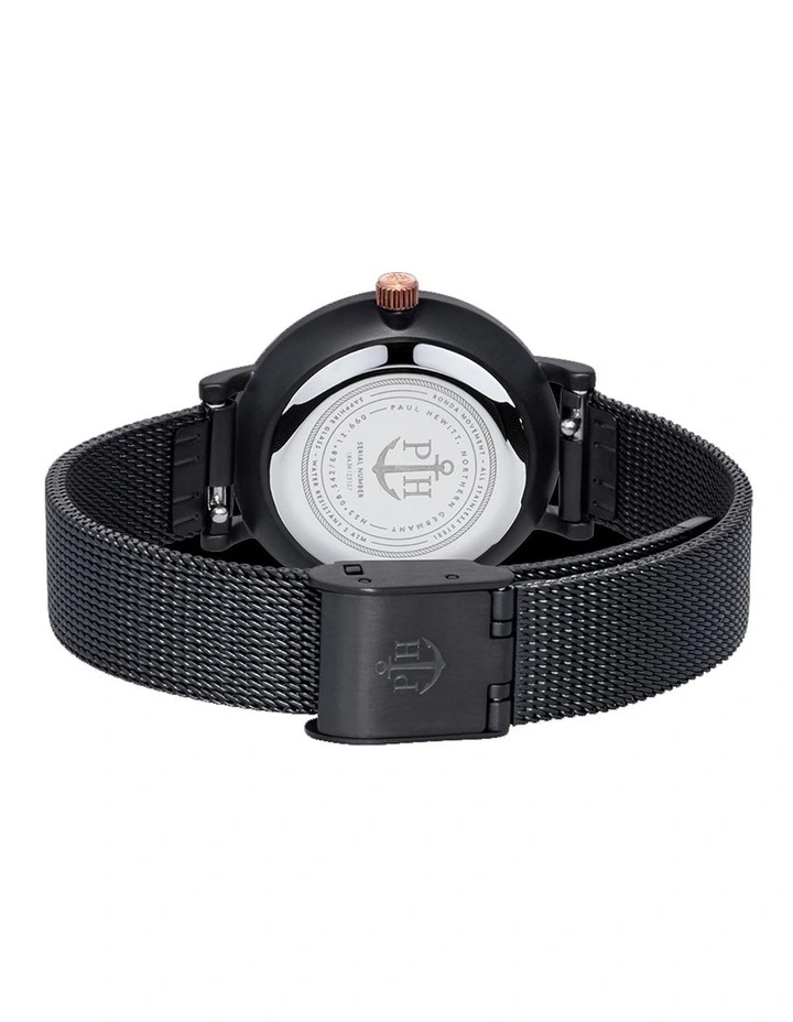 Sailor Line IP Black Stainless Steel Quartz Watch PH SA B XS BSR 45S