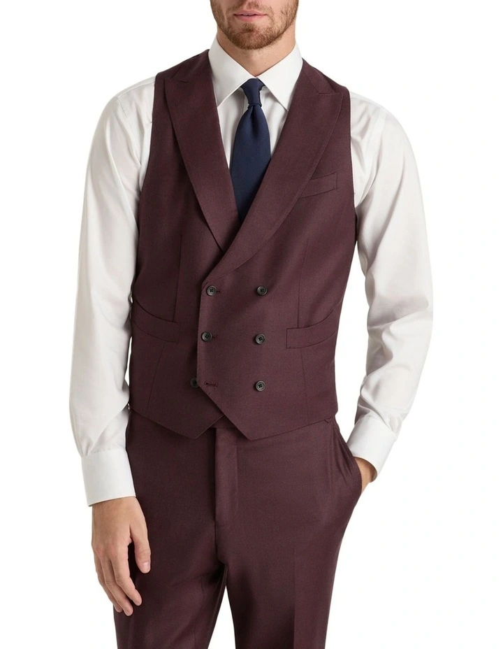 Garth Waistcoat in Burgundy