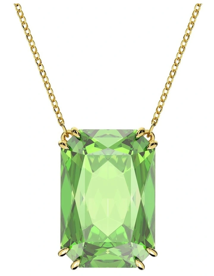 Millenia Pendant Octagon Cut Gold-Tone Plated in Green